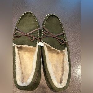 J Crew Olive Men’s Slippers Size 13 Excellent Condition